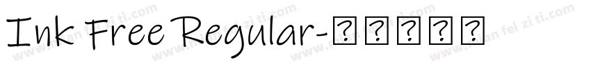 Ink Free Regular字体转换
